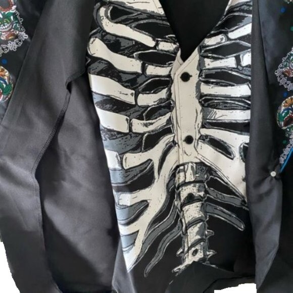 🛑EL HOMBRE CALAVERA Halloween ➕🆒Party COSTUME Scary Holiday SUIT 💸BUY NOW‼️ - Picture 14 of 16